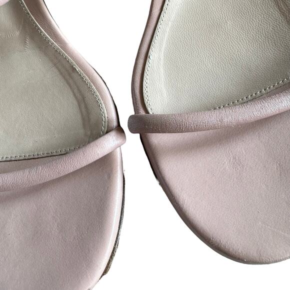 Gianvito Rossi Blush Pink Leather Slide Sandals Size 39.5 - Picture 11 of 12